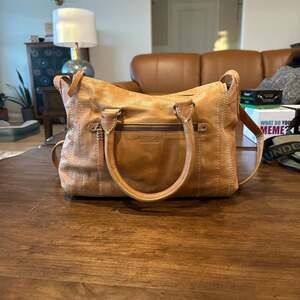 American Leather Co. Val Smooth Leather Satchel Handbag